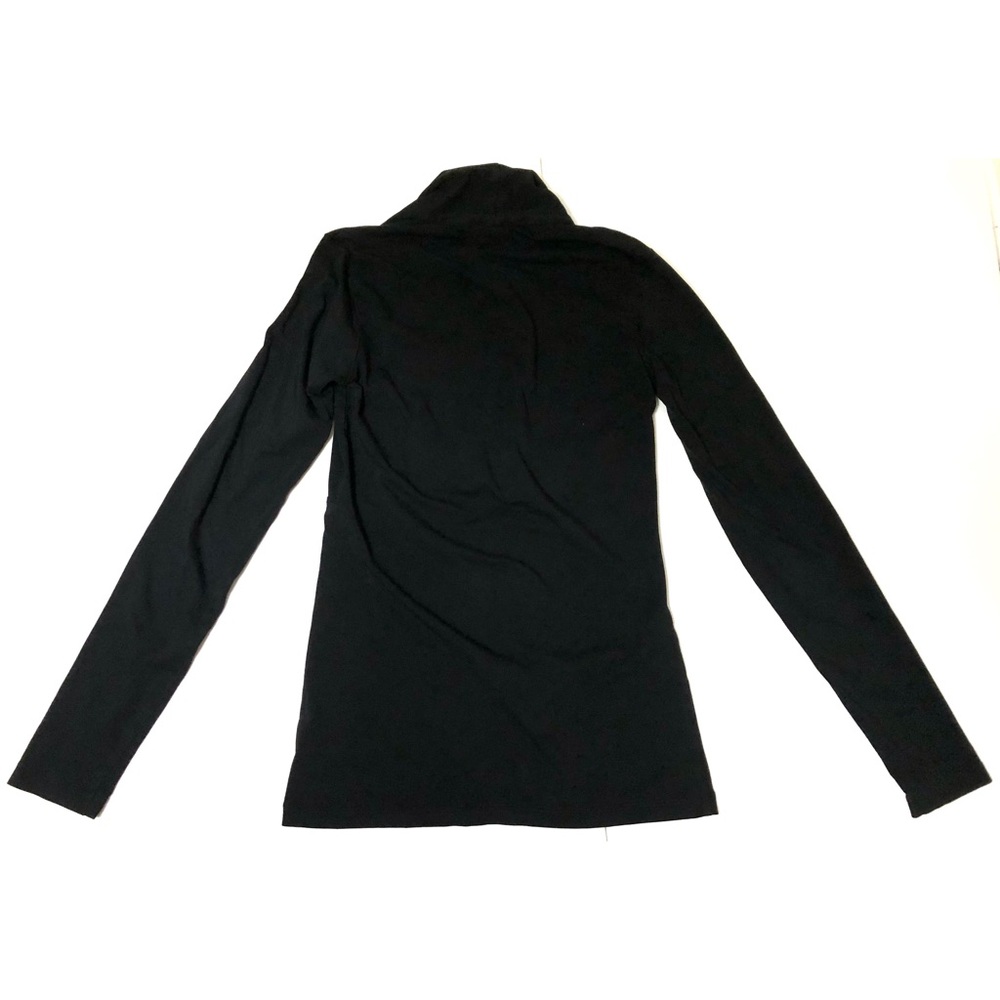 CAbi Flatter Me Crossover Top Faux Wrap Black #771 Stretch Extra Small - Picture 8 of 8